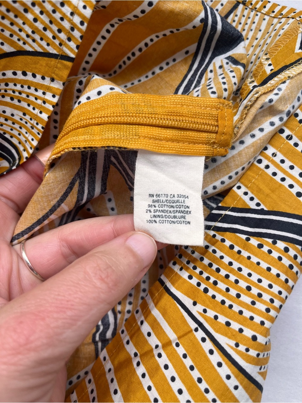 Anthropologie Floreat Yellow Printed Strapless Pleated Top 6 - Picture 5 of 10